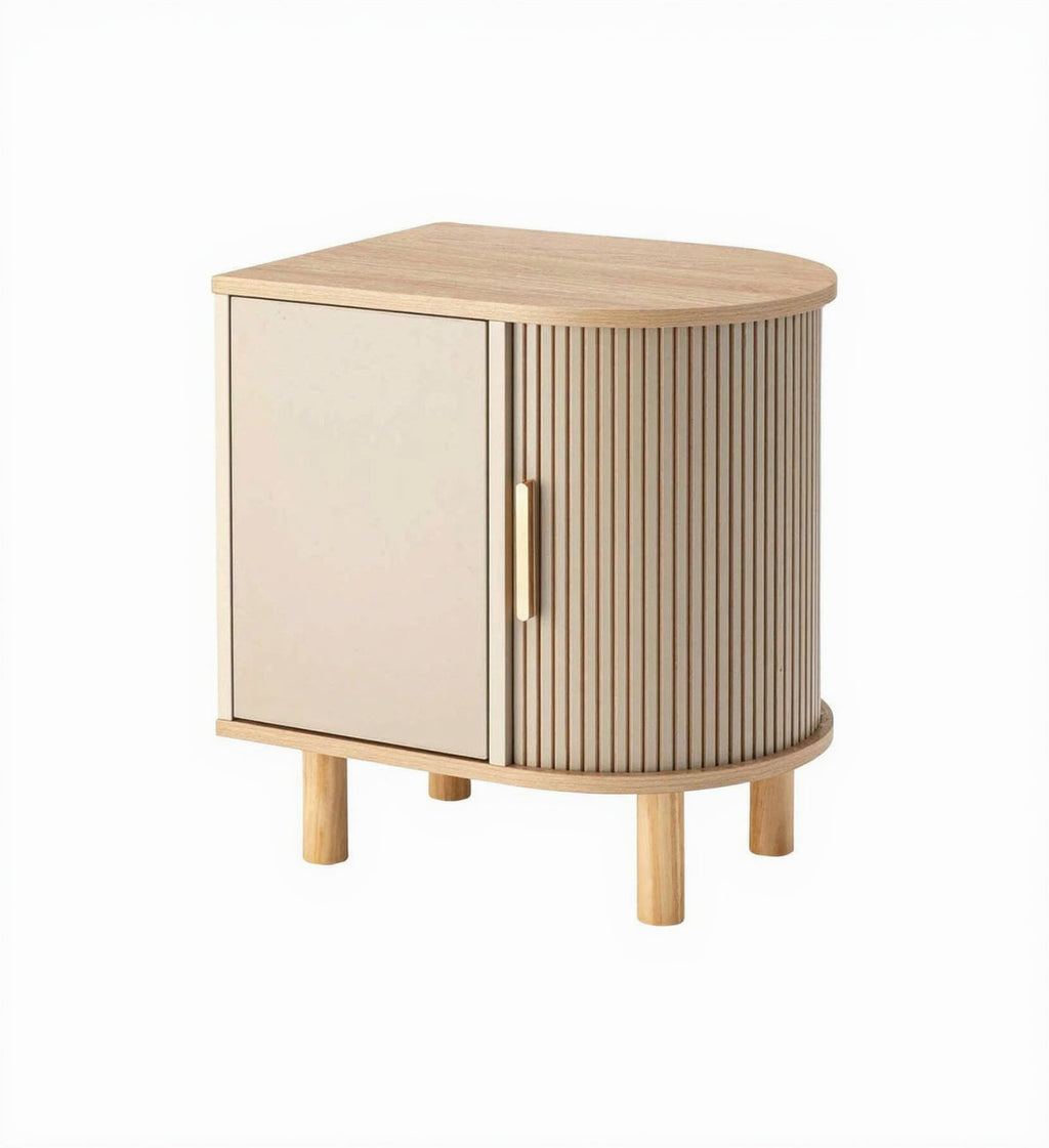 Meuble de rangement latéral beige