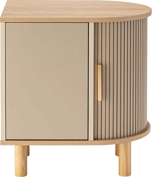 Meuble de rangement latéral beige