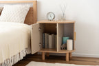 Meuble de rangement latéral beige