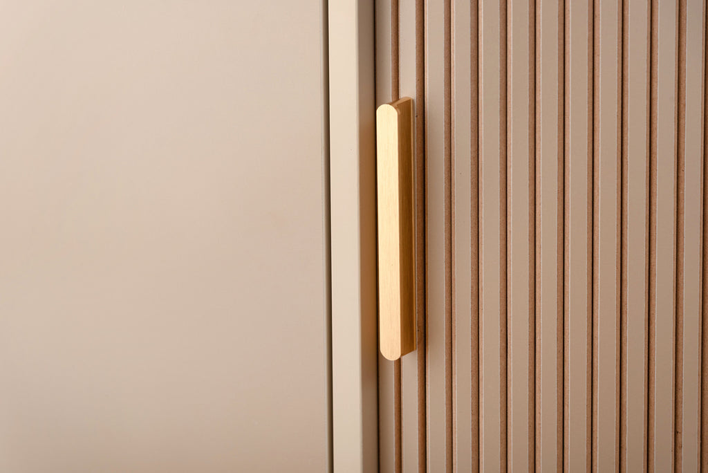 Meuble de rangement latéral beige