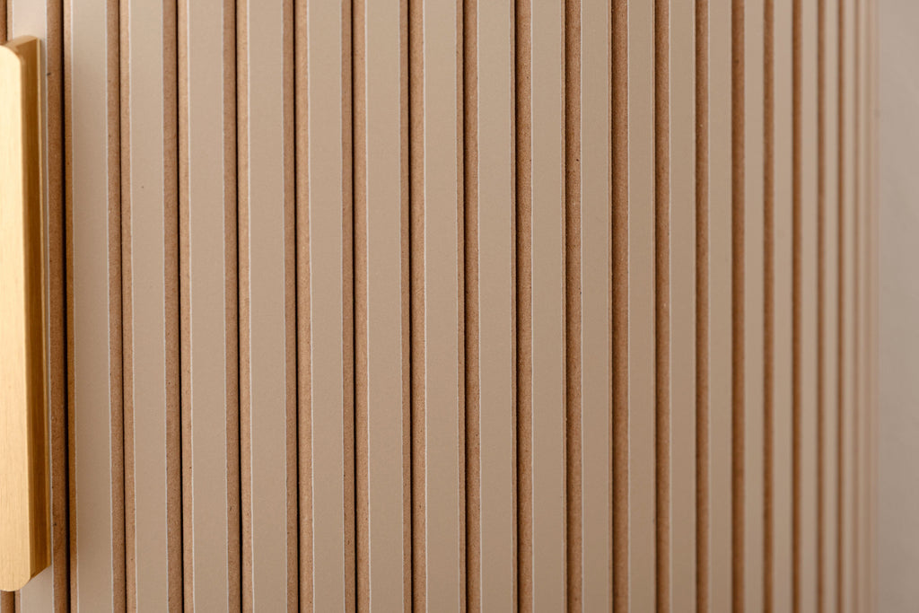 Meuble de rangement latéral beige