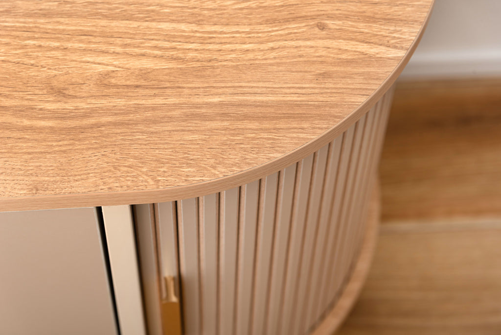 Meuble de rangement latéral beige