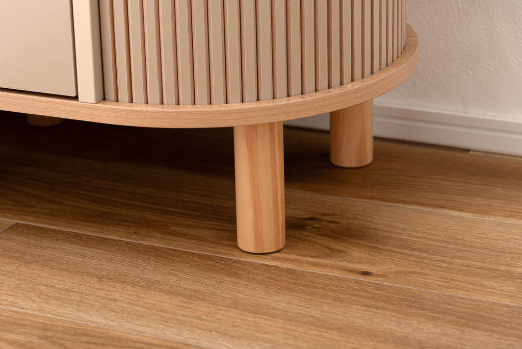 Meuble de rangement latéral beige