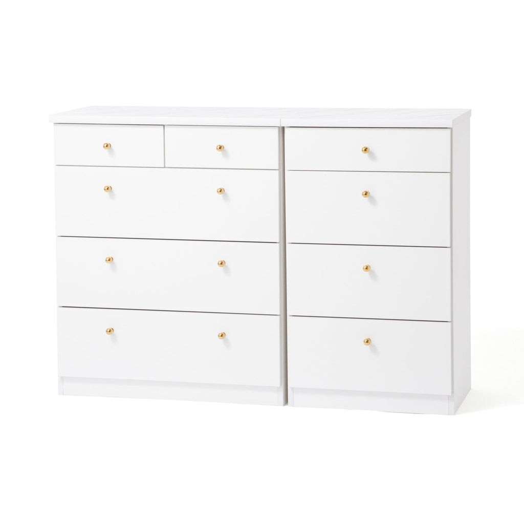 Commode de chambre bicolore