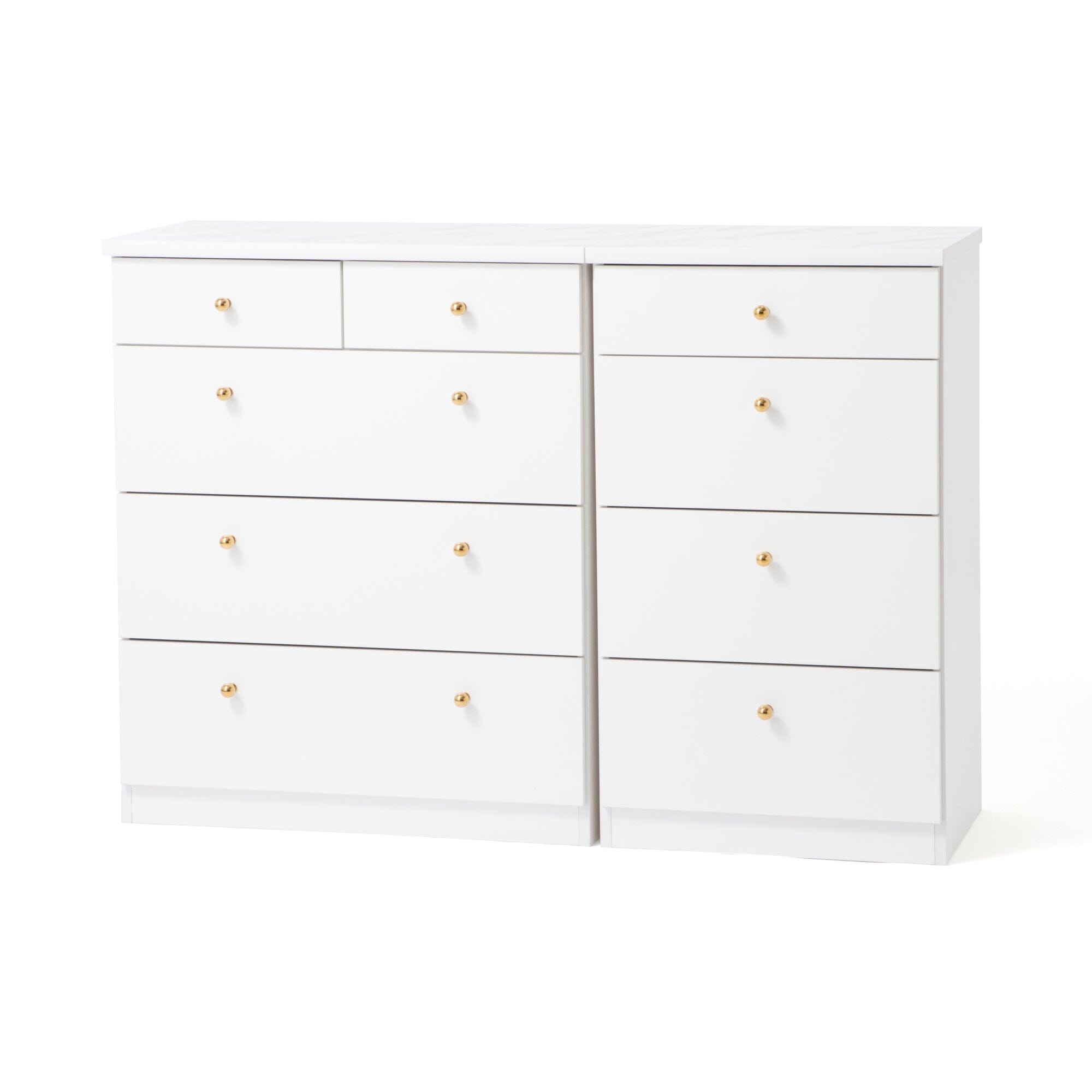 Commode de chambre bicolore