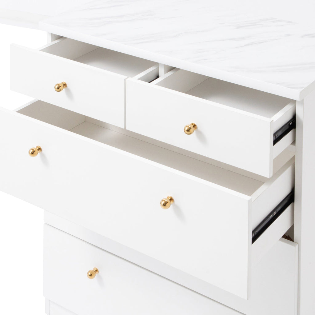 Commode de chambre bicolore