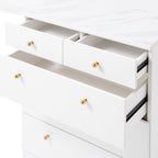 Commode de chambre bicolore