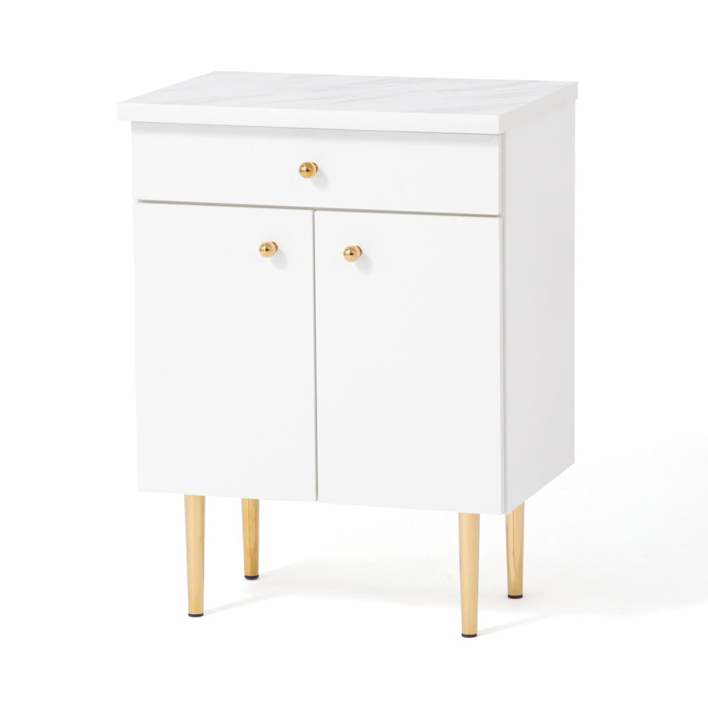 Buffet multicolore avec compartiments de rangement