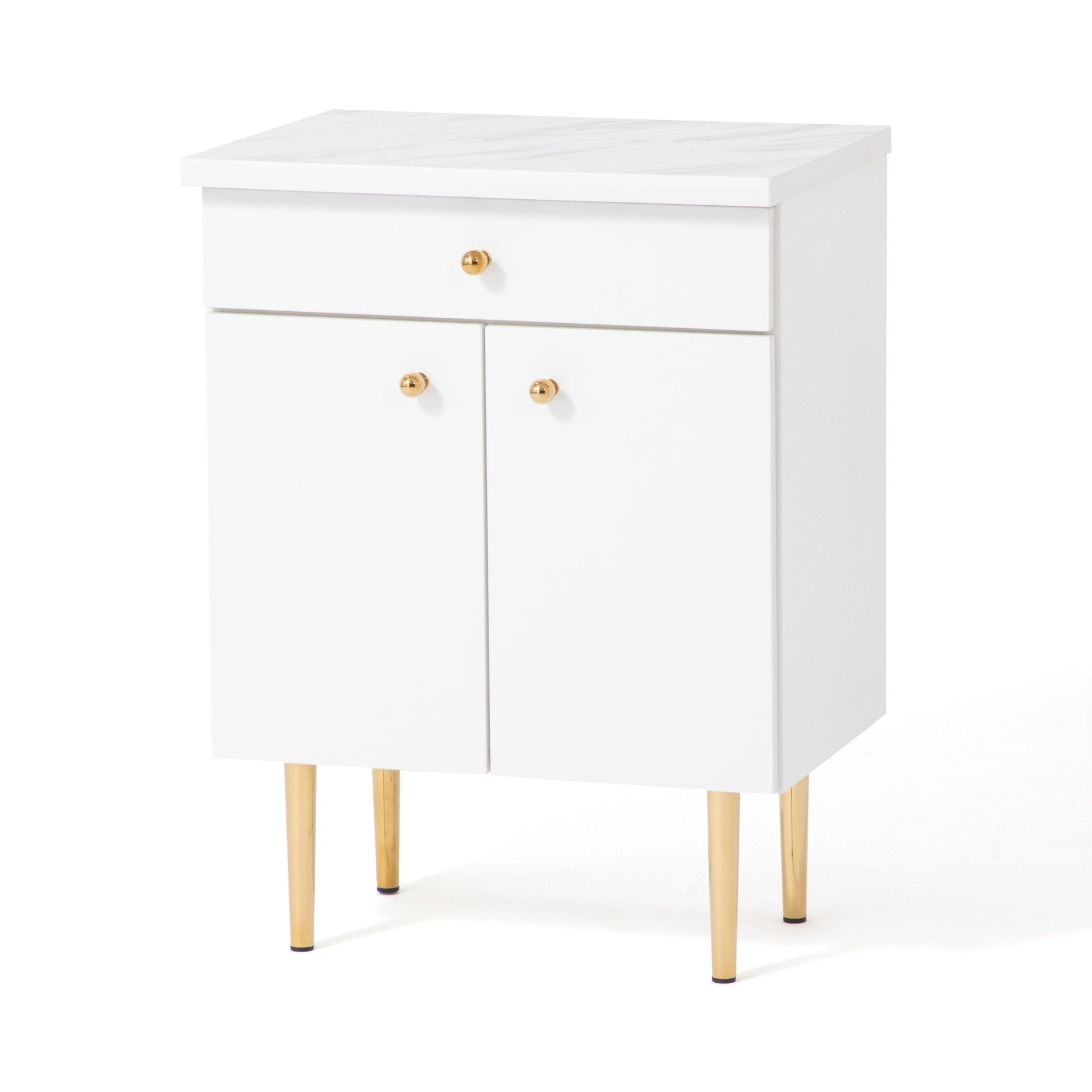 Buffet multicolore avec compartiments de rangement