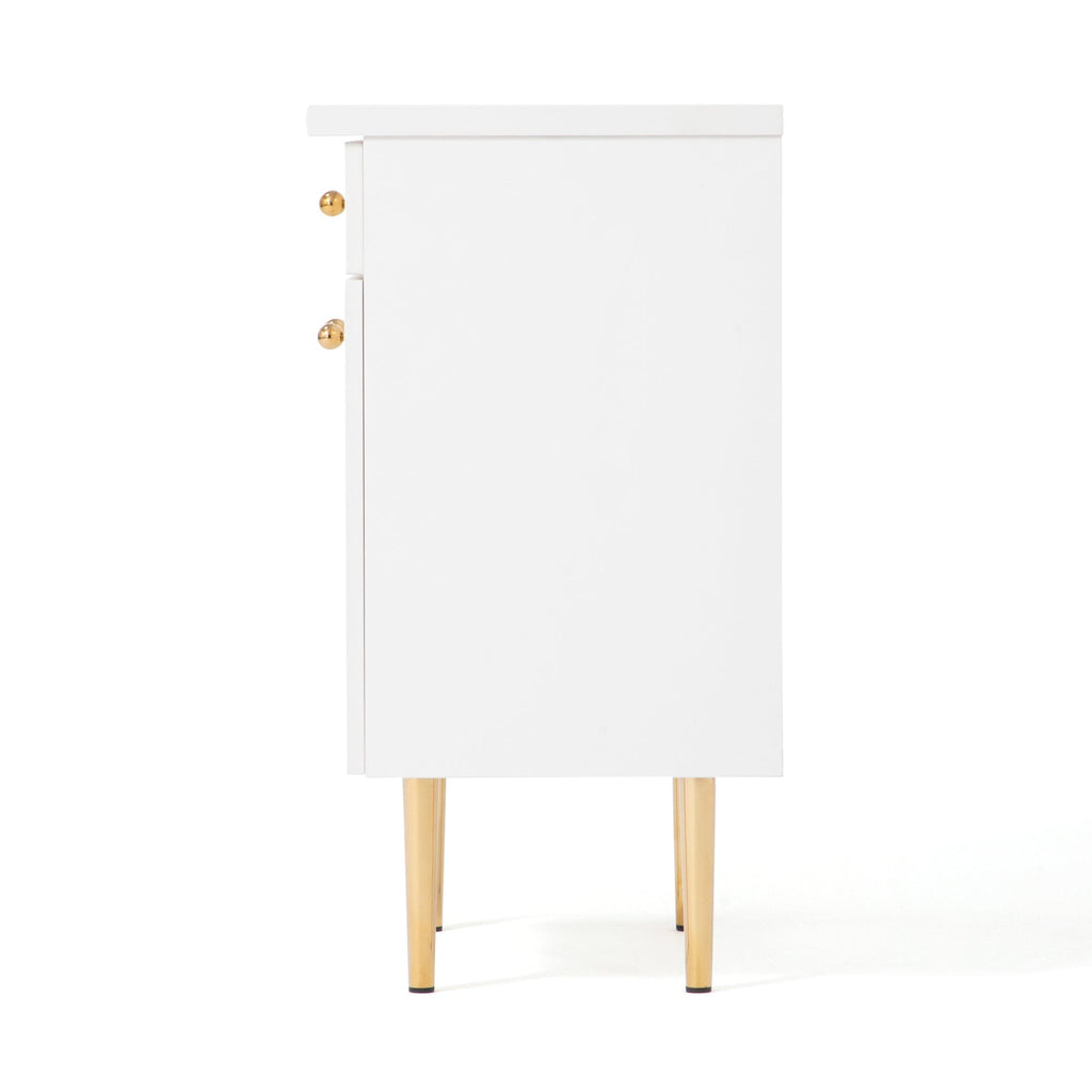 Buffet multicolore avec compartiments de rangement