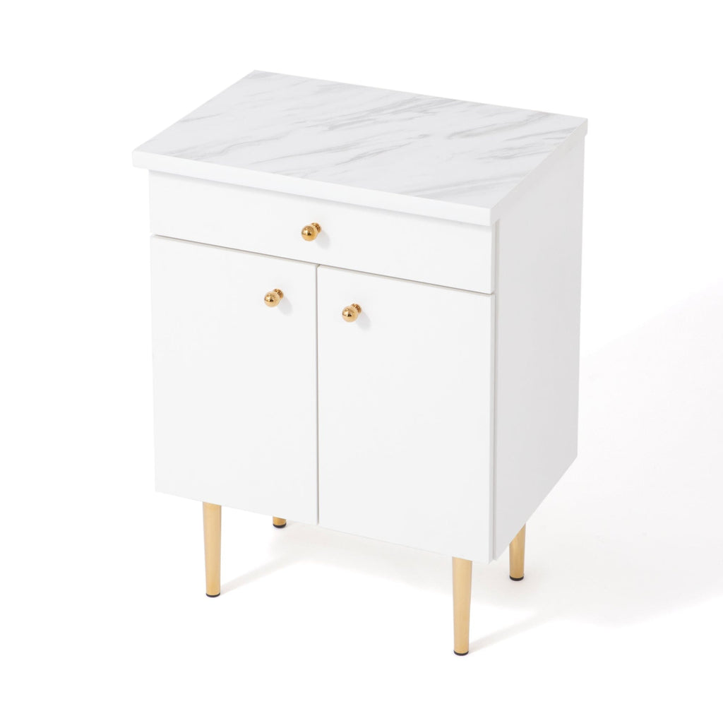 Buffet multicolore avec compartiments de rangement