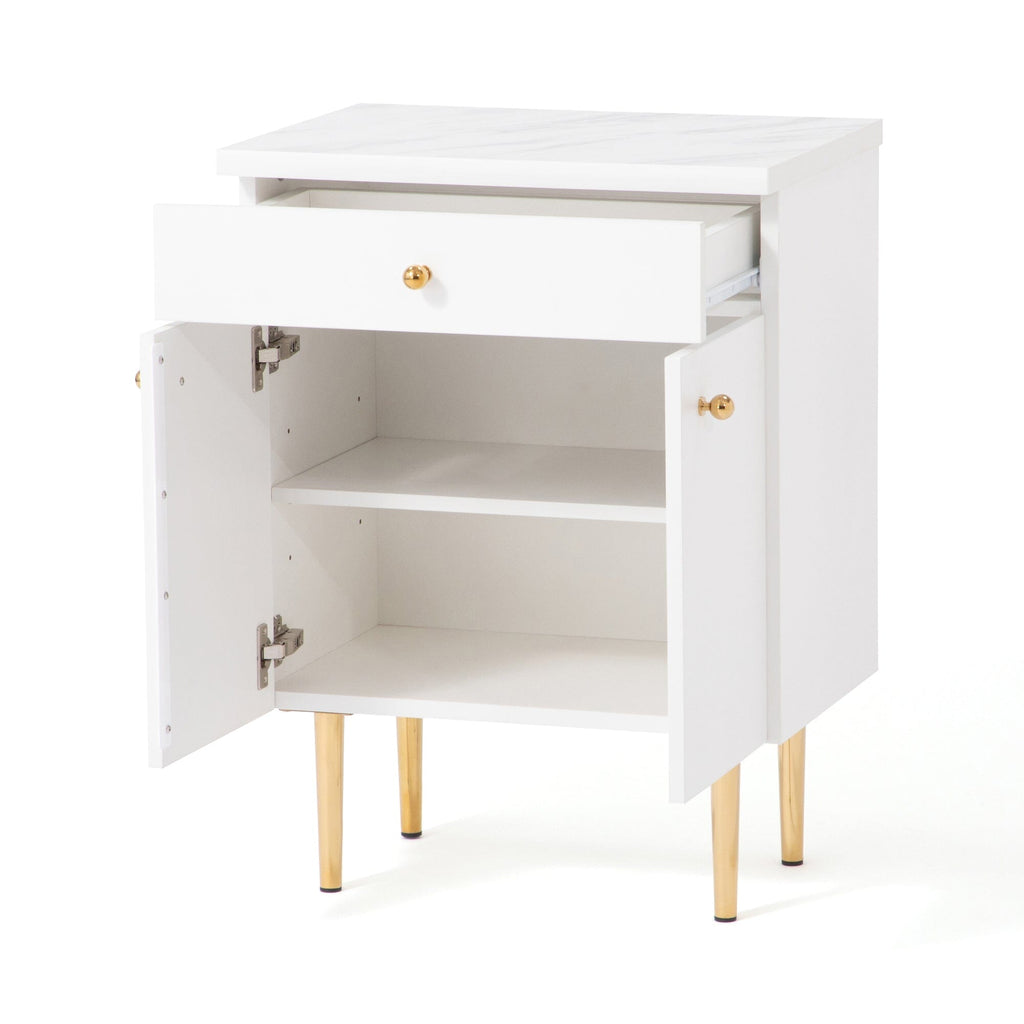 Buffet multicolore avec compartiments de rangement