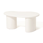 Table basse ovale blanche