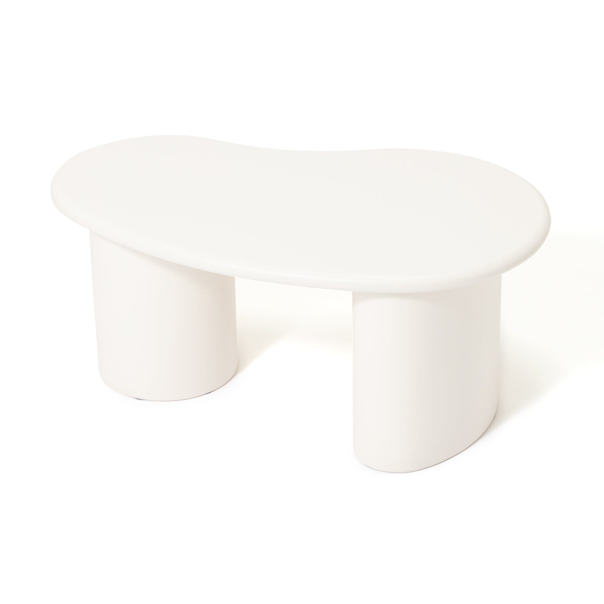 Table basse ovale blanche