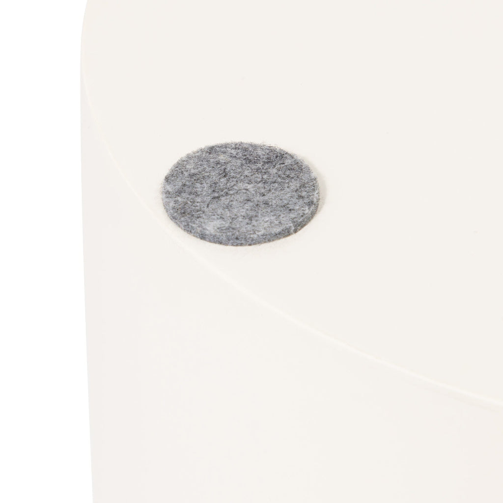 Table basse ovale blanche