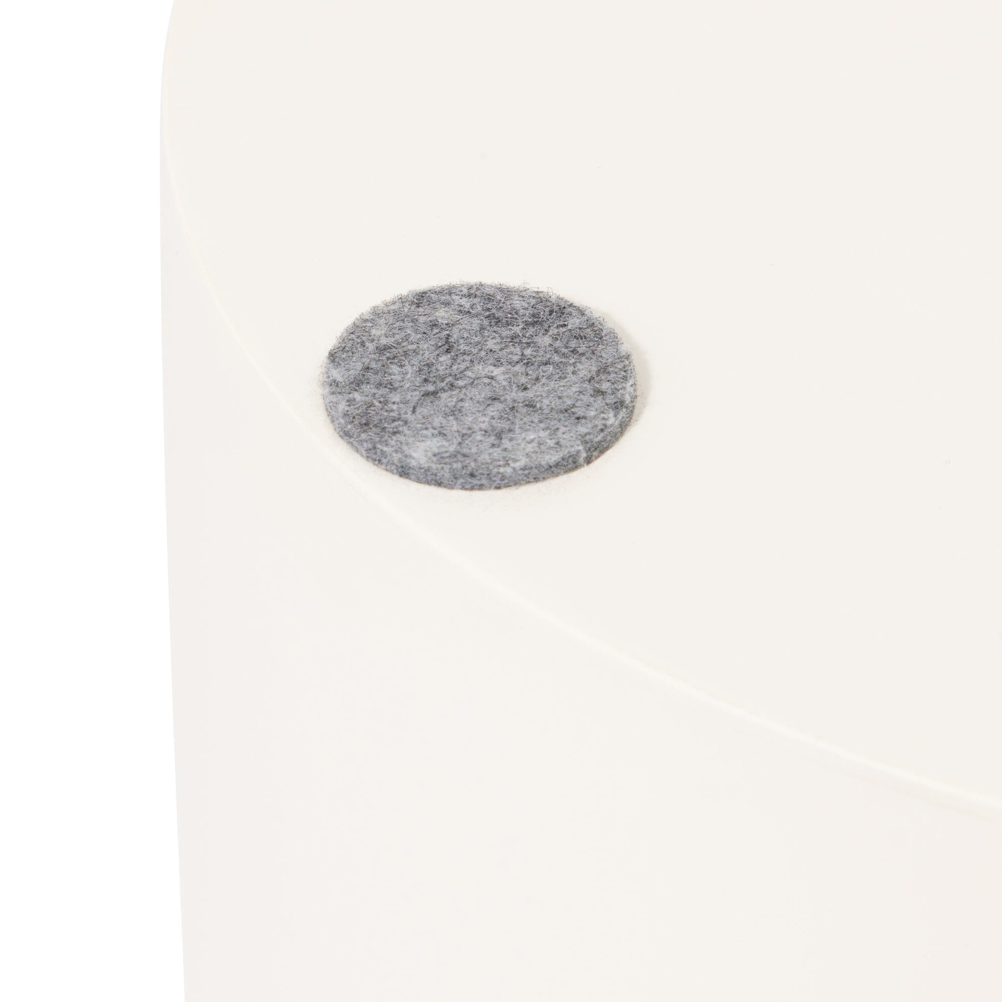 Table basse ovale blanche