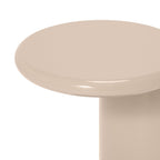 Table d'appoint carrée facettée beige