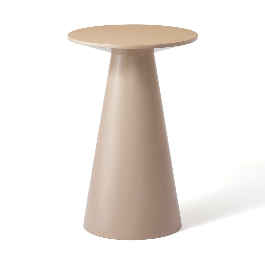 Table d'appoint carrée superposée beige