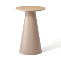 Table d'appoint carrée superposée beige
