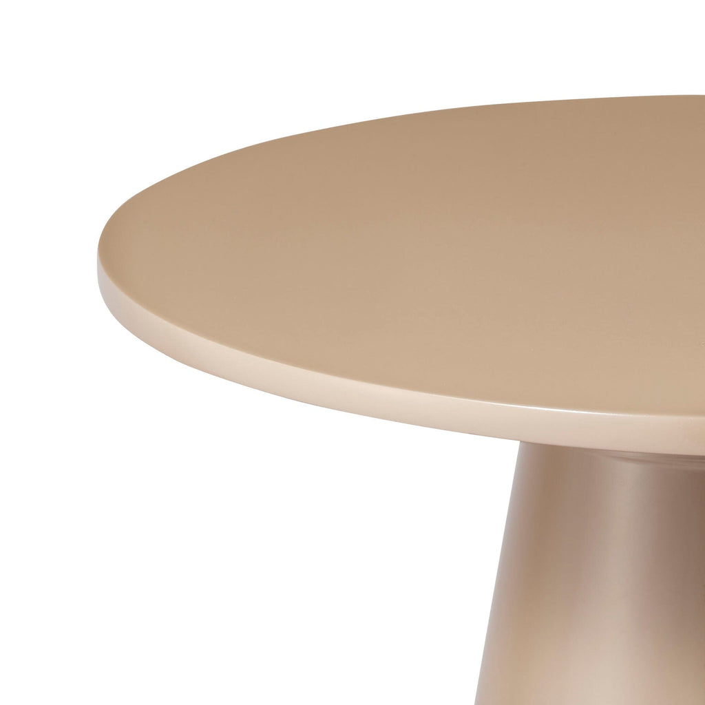 Table d'appoint carrée superposée beige