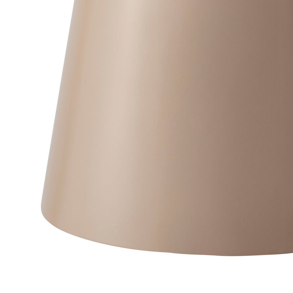 Table d'appoint carrée superposée beige