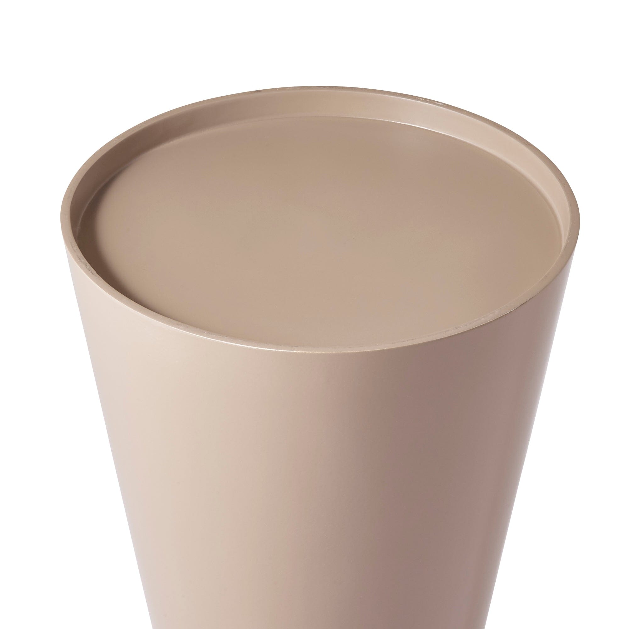Table d'appoint carrée superposée beige