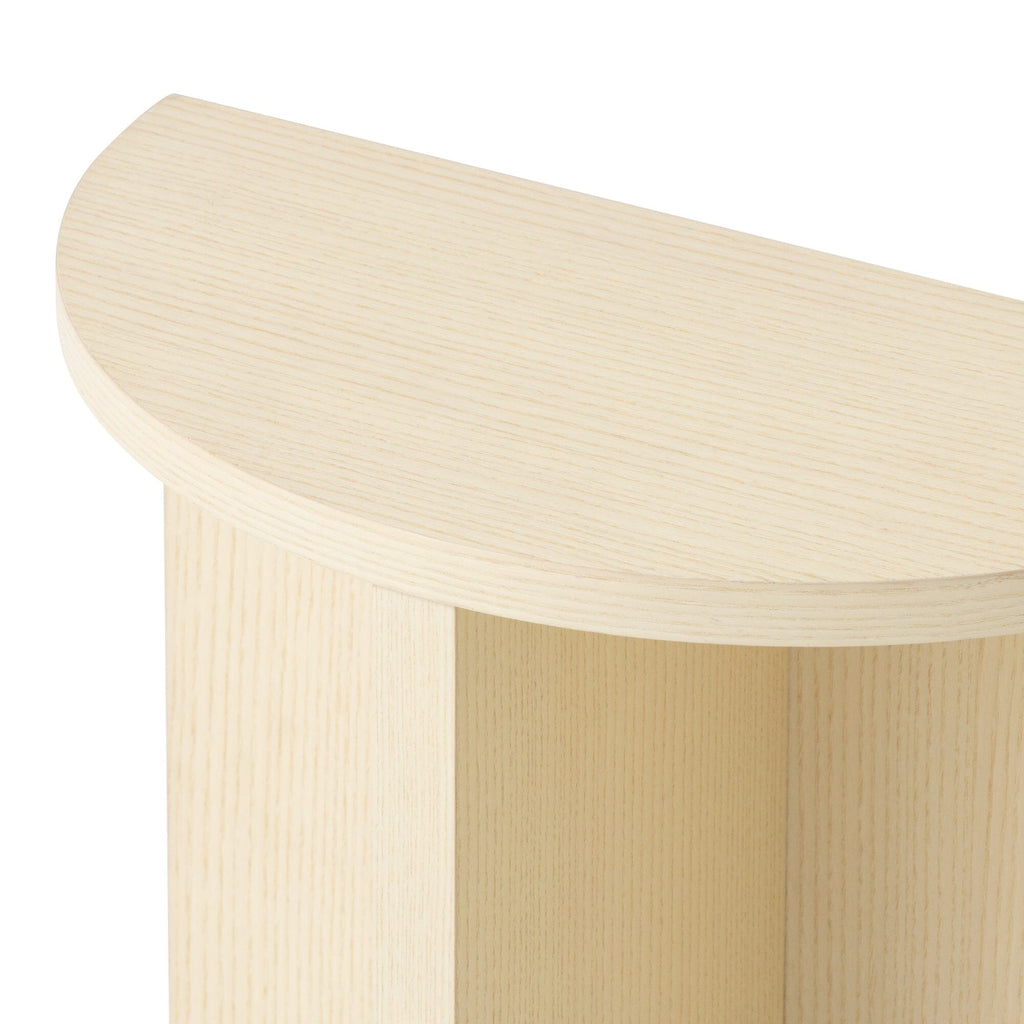Console demi-lune naturelle