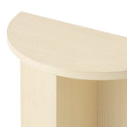 Console demi-lune naturelle