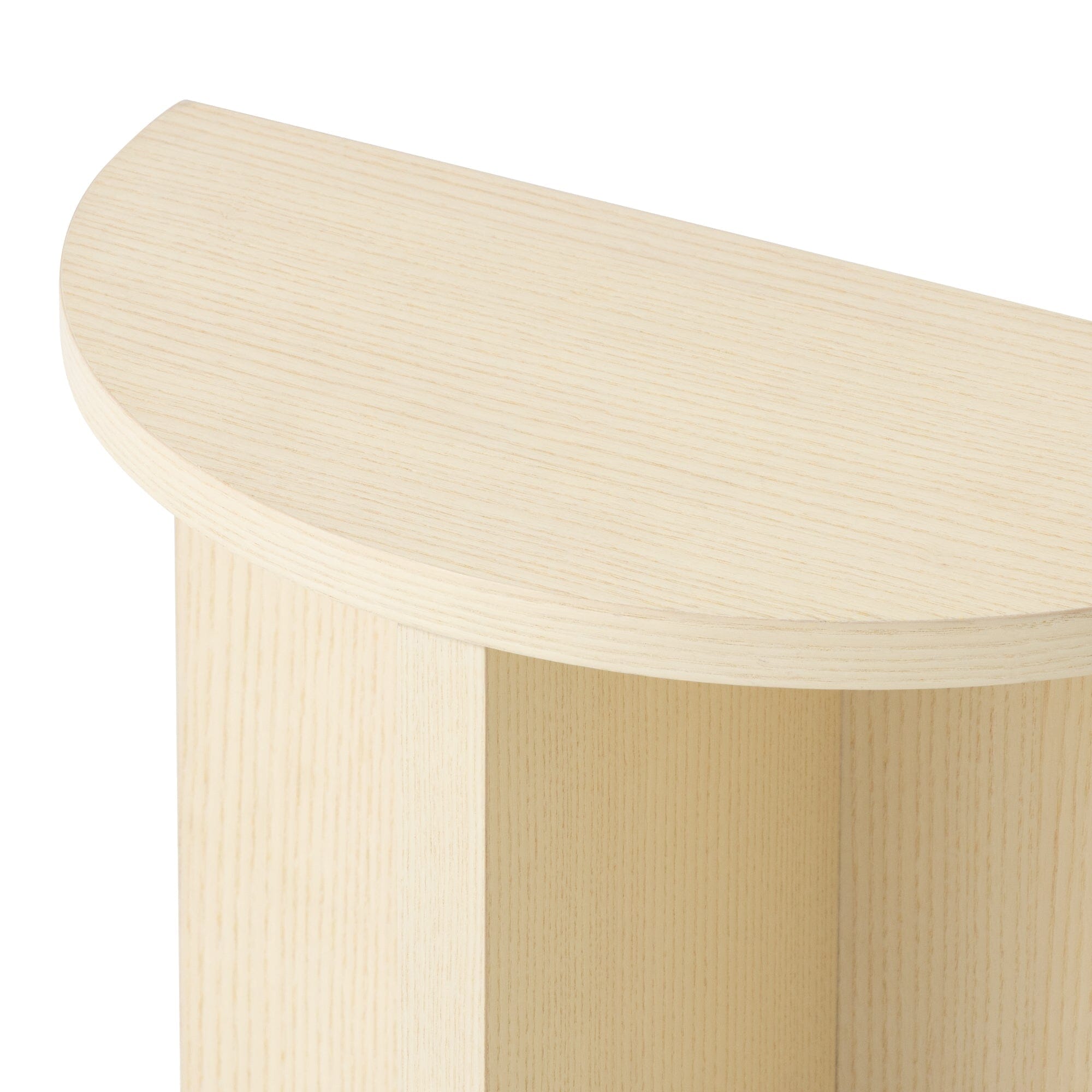 Console demi-lune naturelle
