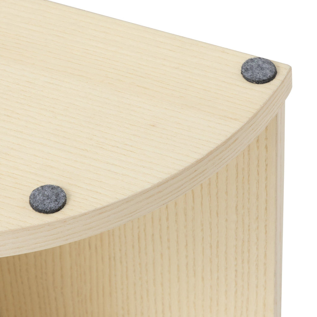 Console demi-lune naturelle