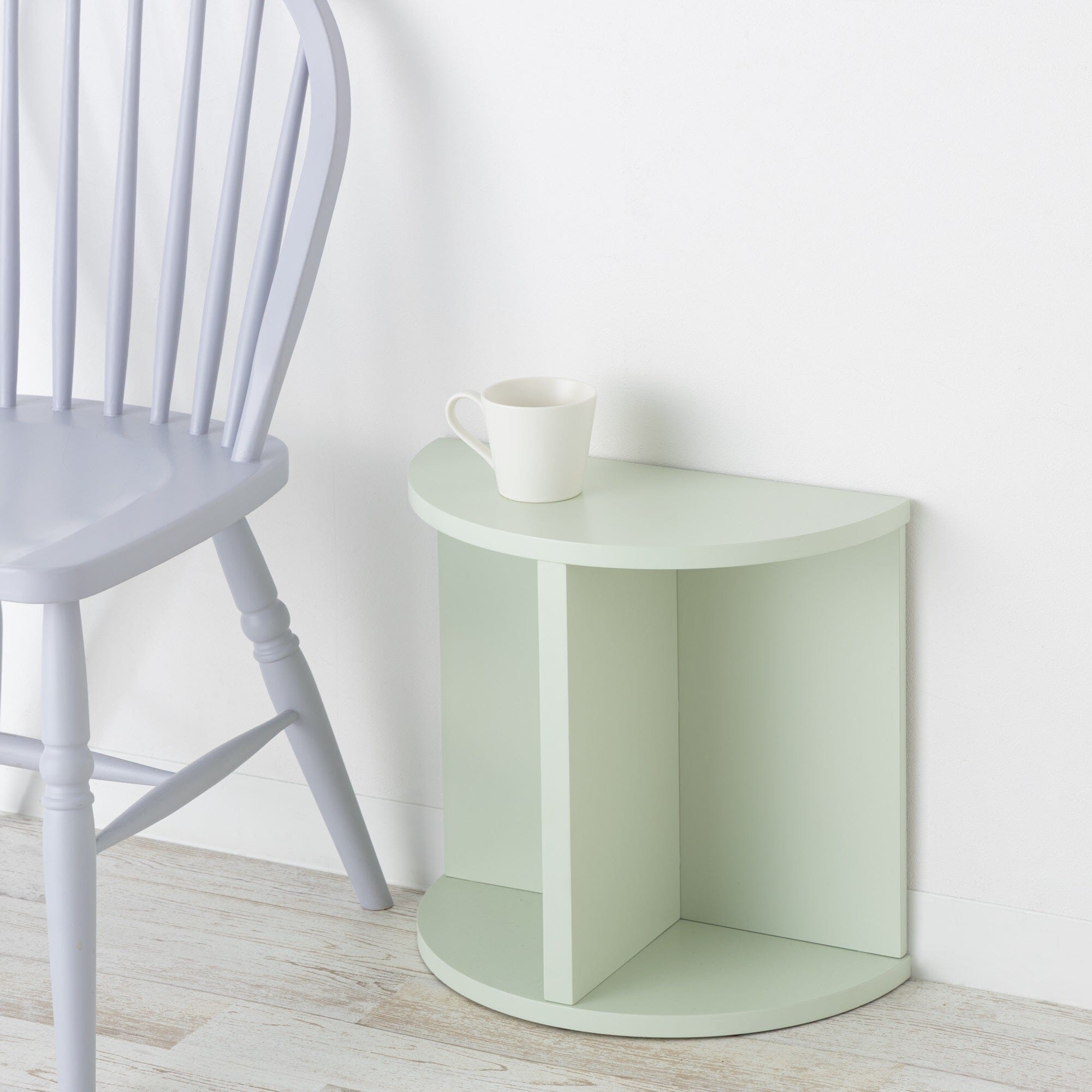 Console demi-lune naturelle