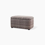 Tabouret coffre rembourré rose