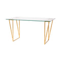 Table à manger en verre transparent