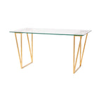 Table à manger en verre transparent