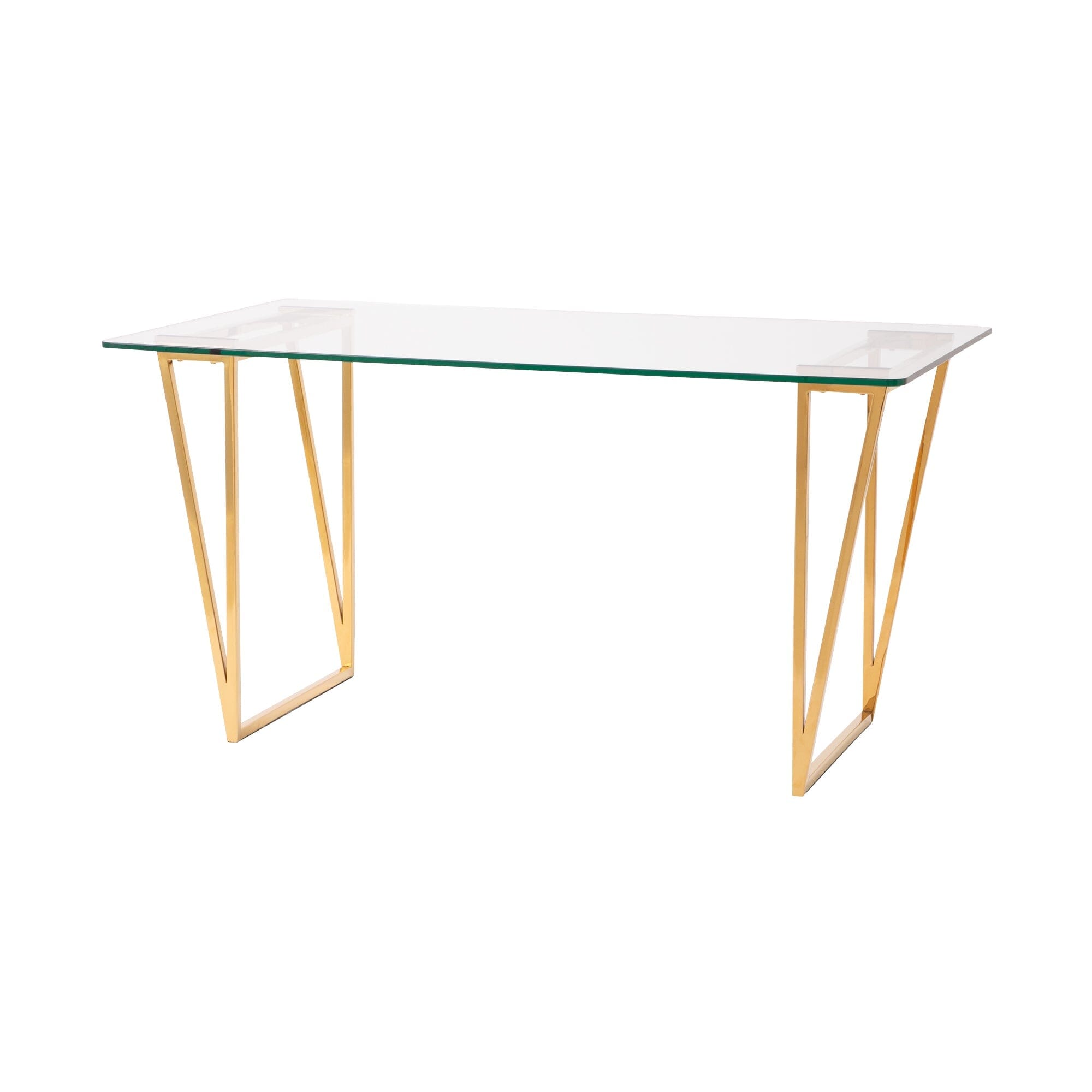Table à manger en verre transparent