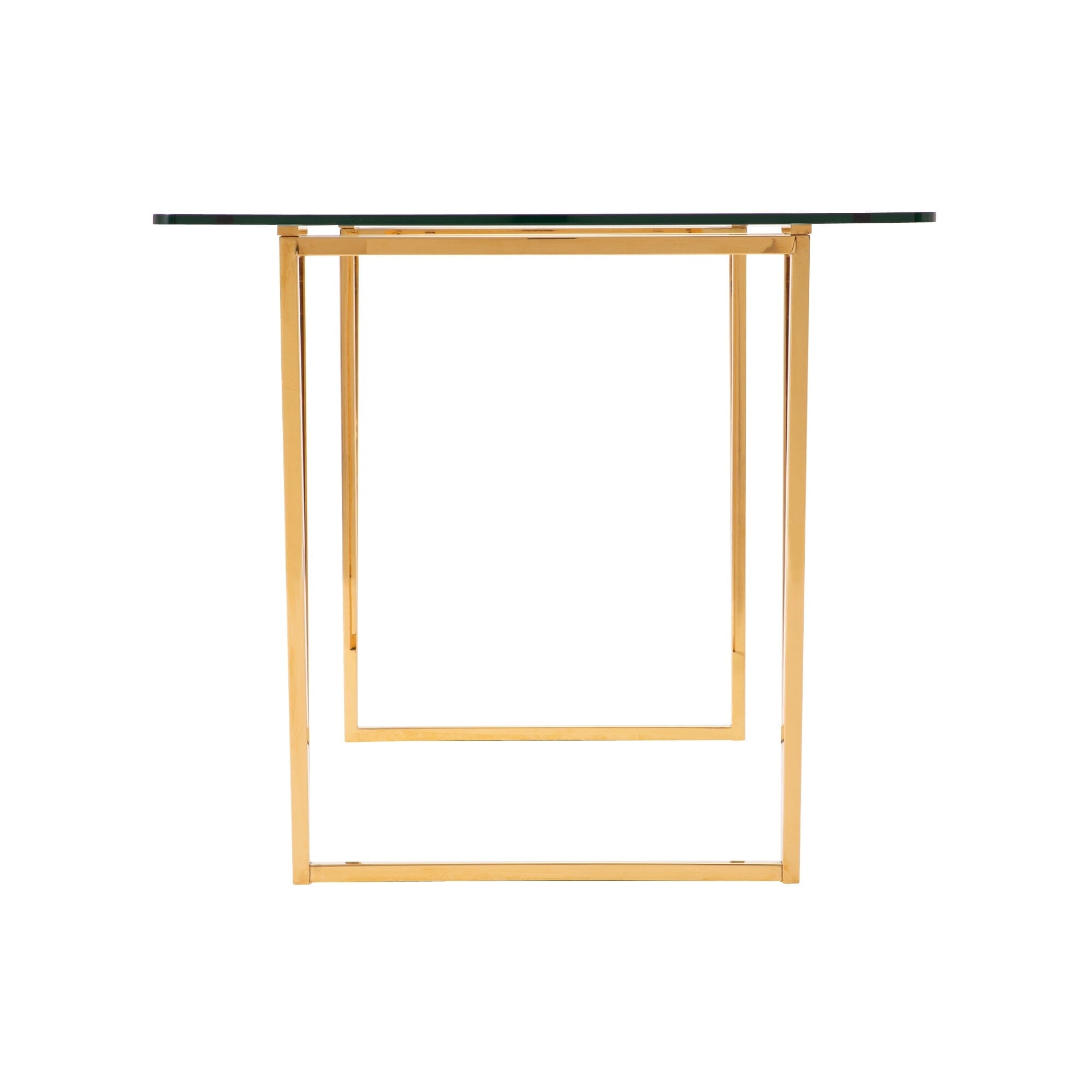 Table à manger en verre transparent