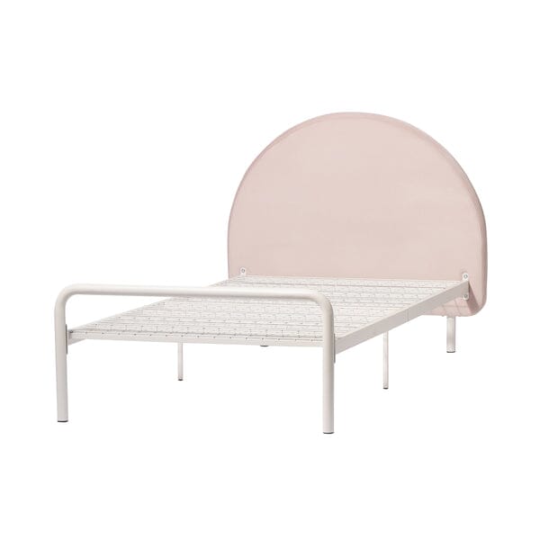 Tête de lit en arche rose Lit simple