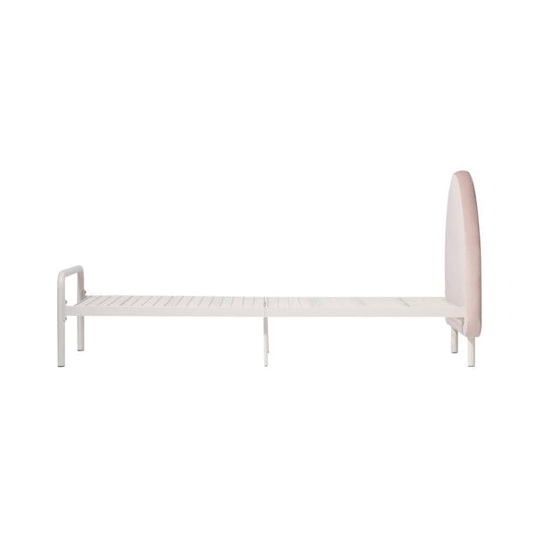 Tête de lit en arche rose Lit simple