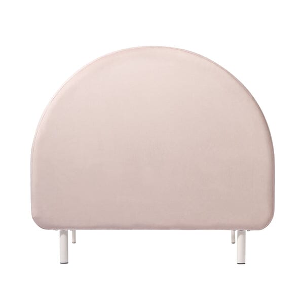 Tête de lit en arche rose Lit simple