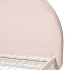 Tête de lit en arche rose Lit simple