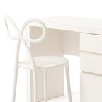 Coiffeuse blanche avec rangement