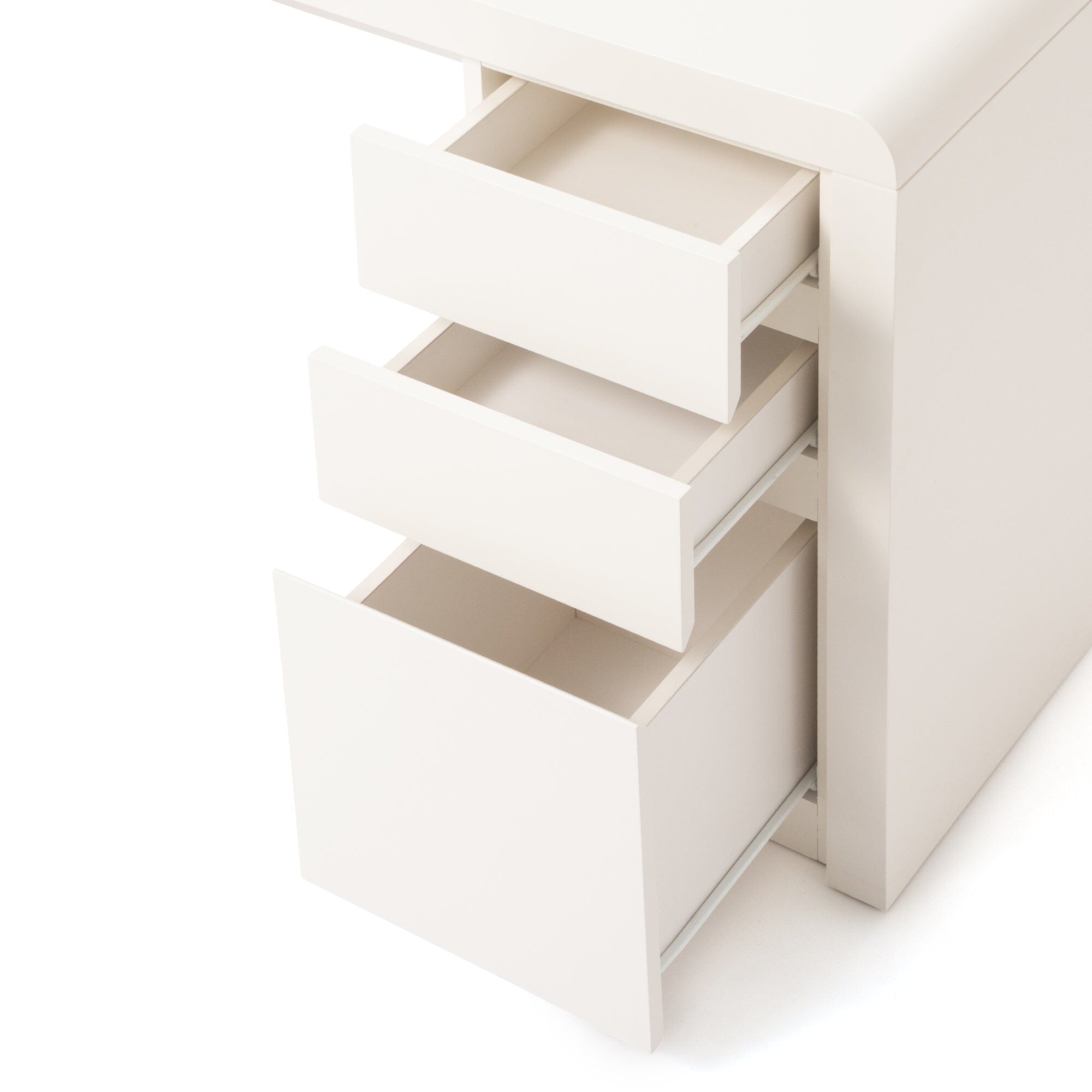 Coiffeuse blanche avec rangement