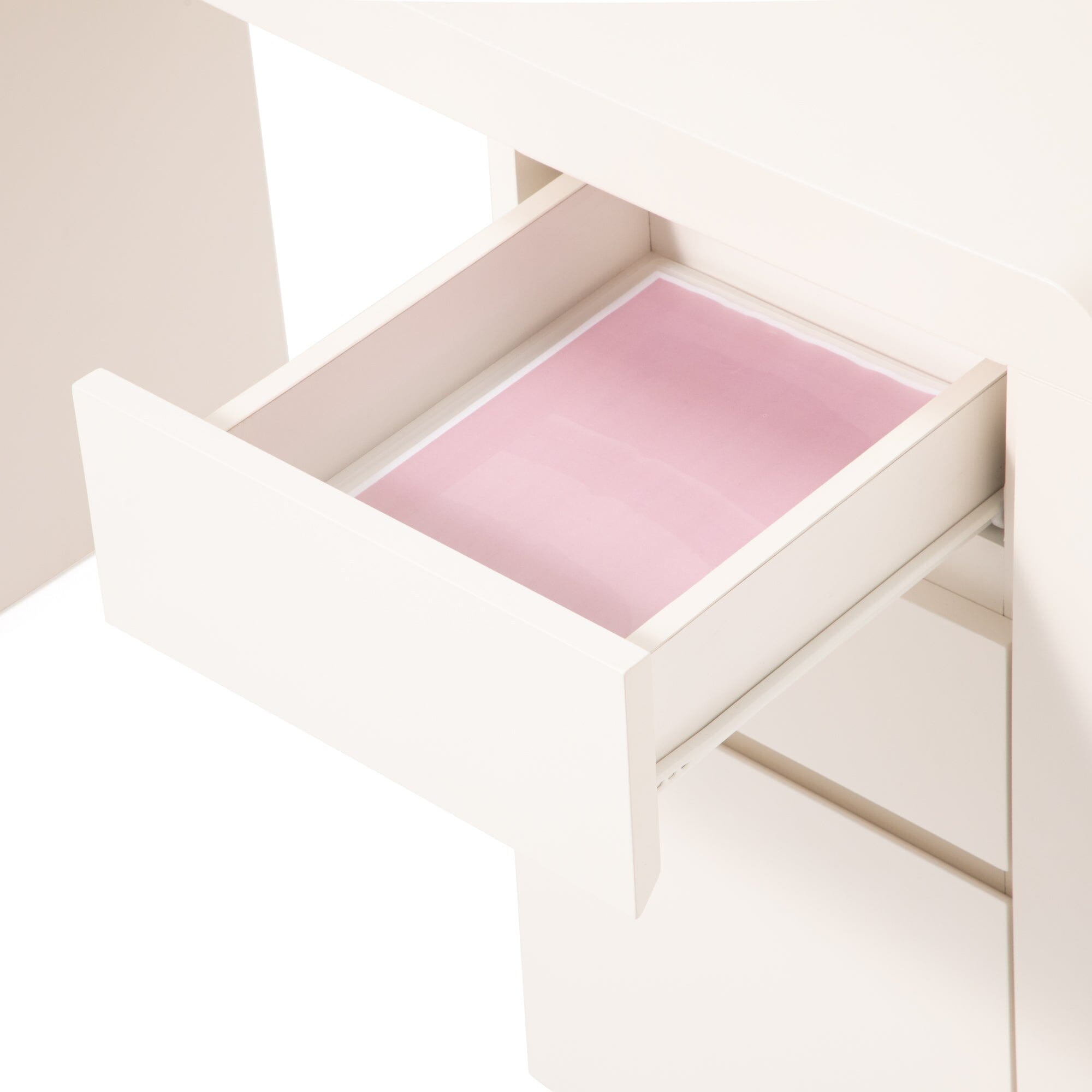Coiffeuse blanche avec rangement