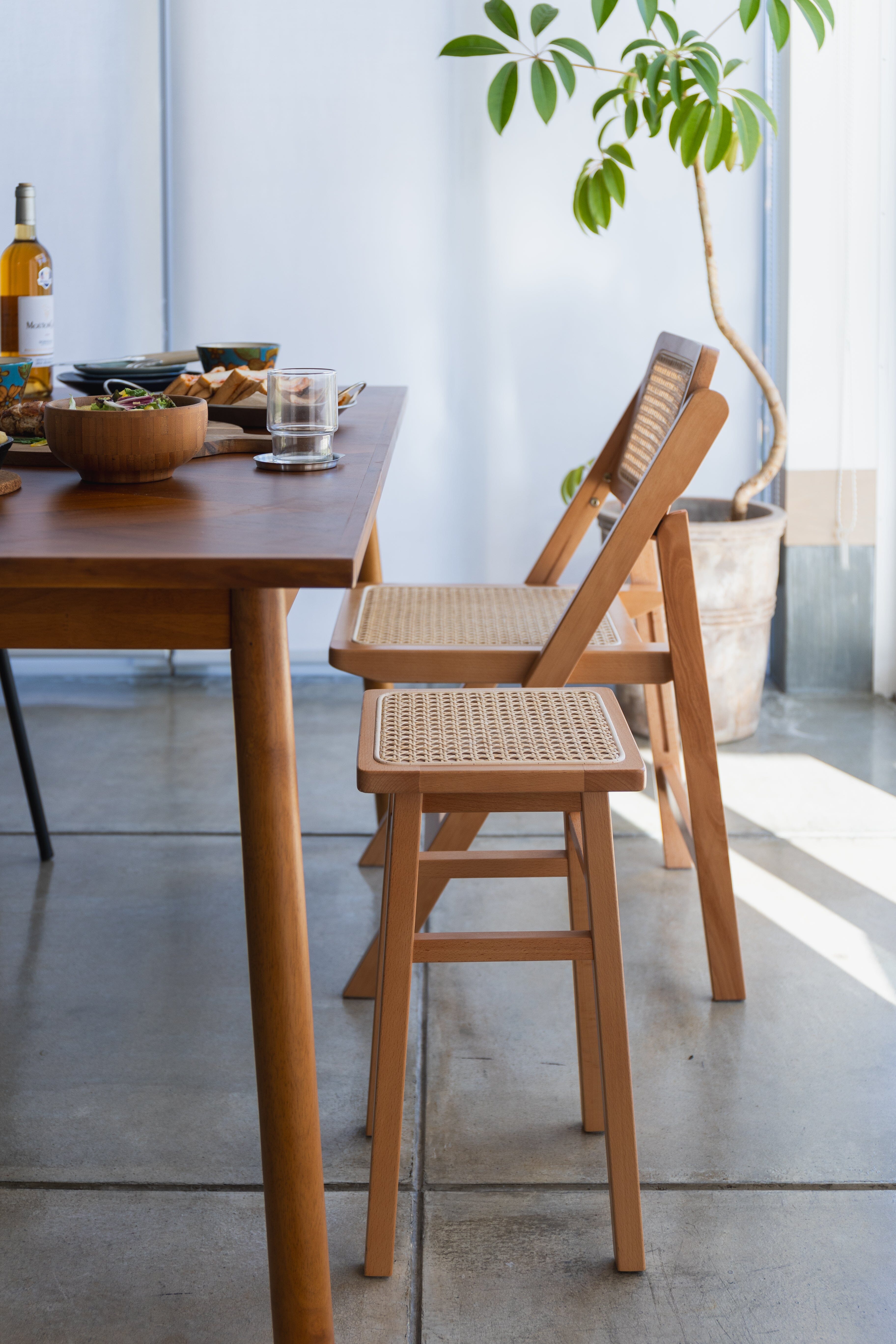 Tabouret d'appoint multicolore