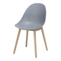 Chaise d'appoint en bois gris