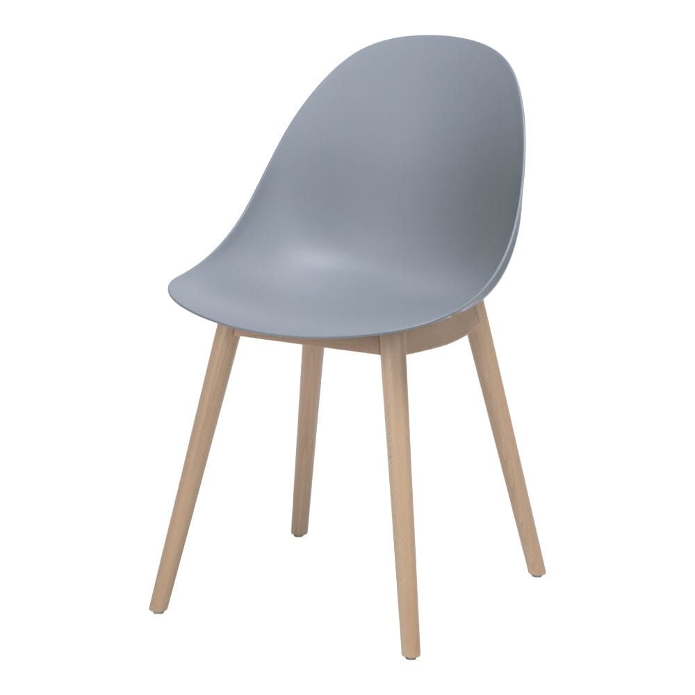 Chaise d'appoint en bois gris