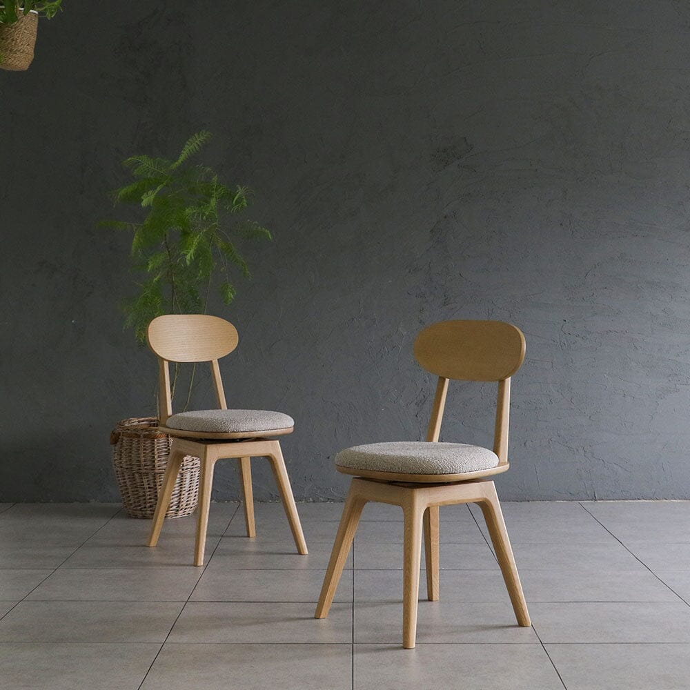 Chaise de salle à manger en bois naturel