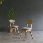 Chaise de salle à manger en bois naturel