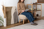 Tabouret moelleux beige clair