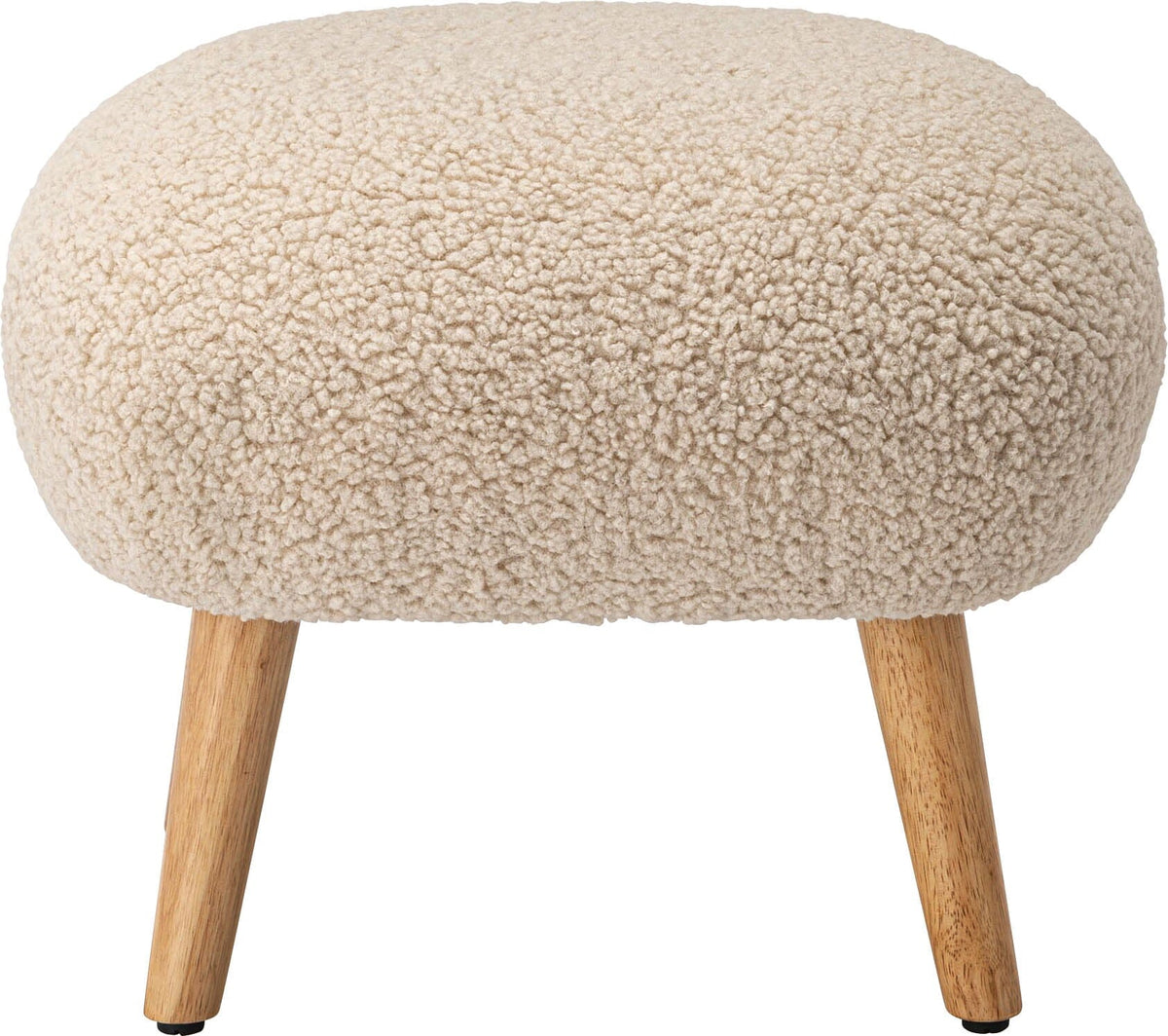 Tabouret moelleux beige clair